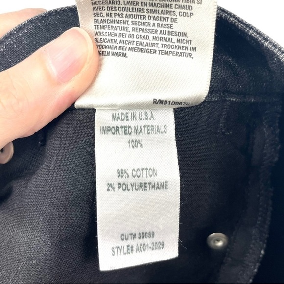 Agolde Chloe Destroyed Liverpool Wash Boyfriend Low Rise Slim Jeans Size 25 - Picture 5 of 6